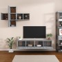 Set di Mobili Porta TV 7 pz Grigio Sonoma in Legno Multistrato