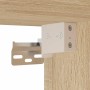 Mobili TV a Muro con LED 4pz Rovere Sonoma Legno Multistrato