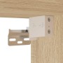 Mobili TV a Muro con LED 6pz Rovere Sonoma Legno Multistrato