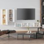 Set di Mobili Porta TV 4 pz Bianco in Legno Multistrato