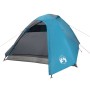 Tenda da Campeggio a Cupola per 3 Persone Blu Impermeabile