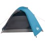 Tenda da Campeggio a Cupola per 3 Persone Blu Impermeabile