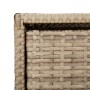 Armadietto Portaoggetti da Giardino Beige 55x59x80cm Polyrattan