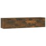 Mobili Parete 2 pz Rovere Fumo 60x36,5x35 cm Legno Multistrato