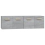 Mobili Parete 2 pz Grigio Sonoma 60x36,5x35cm Legno Multistrato