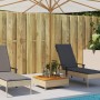 vidaxL Copertura Base Ombrellone Beige 70x70x25 cm Polyrattan e Acacia