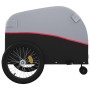 Rimorchio da Bici Nero e Rosso 45 kg in Ferro
