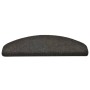 Tappetini per Scale 15 pz Antracite 65x21x4 cm Agugliati