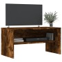 Mobile Porta TV Rovere Fumo 80x40x40 cm in Legno Multistrato