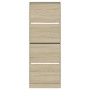 Scarpiera Rovere Sonoma 60x21x163,5 cm in Legno Multistrato