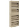 Scarpiera Rovere Sonoma 60x21x163,5 cm in Legno Multistrato