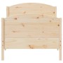 Giroletto con Testiera 100x200 cm Legno Massello di Pino