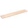 Piano per Tavolo 220x40x(2-4) cm Rovere Non Trattato Bordi Vivi