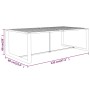 Set Divani da Giardino 5 pz con Cuscini in Alluminio Antracite