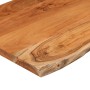 Tavolino 50x40x2,5 cm in Legno Massello di Acacia Bordi Vivi