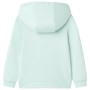 Felpa con Cappuccio e Cerniera da Bambina Menta Chiaro Misto 140
