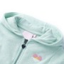 Felpa con Cappuccio e Cerniera da Bambina Menta Chiaro Misto 140