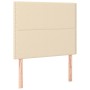 Testiera 2 pz Crema 80x5x78/88 cm in Tessuto