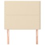 Testiera 2 pz Crema 80x5x78/88 cm in Tessuto