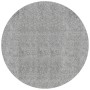 Tappeto Shaggy PAMPLONA a Pelo Lungo Moderno Grigio Ø 280 cm