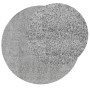 Tappeto Shaggy PAMPLONA a Pelo Lungo Moderno Grigio Ø 280 cm