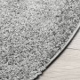 Tappeto Shaggy PAMPLONA a Pelo Lungo Moderno Grigio Ø 280 cm
