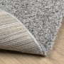 Tappeto Shaggy PAMPLONA a Pelo Lungo Moderno Grigio Ø 280 cm