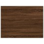 Mensole Parete 4pz Rovere Marrone 40x30x1,5cm Legno Multistrato