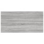 Mensole Parete 4pz Grigio Sonoma 60x30x1,5cm Legno Multistrato