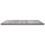 Mensole Parete 4pz Grigio Sonoma 60x40x1,5 cm Legno Multistrato