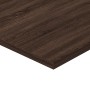 Mensole Parete 4pz Rovere Marrone 60x40x1,5cm Legno Multistrato