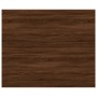 Mensole Parete 4pz Rovere Marrone 60x50x1,5cm Legno Multistrato