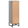 Credenza con Ante in Vetro Grigio Sonoma 35x37x120 cm