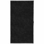 Tappeto Shaggy PAMPLONA a Pelo Lungo Moderno Nero 80x150 cm