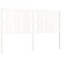 Giroletto con Testiera Bianco King Size in Legno Massello