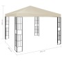 Gazebo 3x3 m Crema