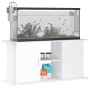 Supporto Acquario 121x41x58 cm Legno Multistrato Bianco Lucido