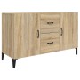 Credenza Rovere Sonoma 100x36x60 cm in Legno Multistrato