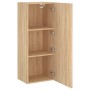 Mobile TV Parete Rovere Sonoma 40,5x30x102 cm Legno Multistrato