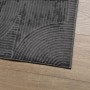 Tappeto IZA a Pelo Corto Aspetto Scandinavo antracite 80x150 cm