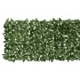 Paravento da Balcone con Foglie Verde Scuro 200x75 cm