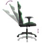 Sedia da Gaming Massaggiante Nero e Verde in Similpelle