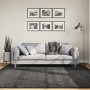 Tappeto Shaggy PAMPLONA Pelo Lungo Moderno Antracite 200x200cm