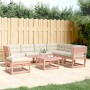 Set Divani Giardino 7 pz con Cuscini Legno Massello di Douglas