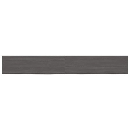 Ripiano Marrone Scuro 200x30x(2-4) cm Massello Rovere Trattato