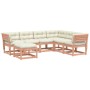 Set Divani Giardino 7 pz con Cuscini Legno Massello di Douglas