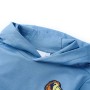 Felpa con Cappuccio per Bambini Blu e Giallo Tenue 116