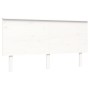 Giroletto con Testiera Bianco King Size in Legno Massello