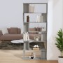 Libreria/Divisorio Grigio Sonoma 80x24x192 cm Legno Multistrato