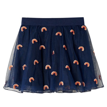 Gonna da Bambina con Tulle Blu Marino 116